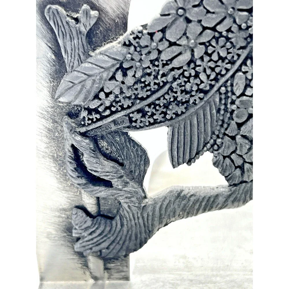 vintage owl figurine metal bookends pantina rustic art library decor bird